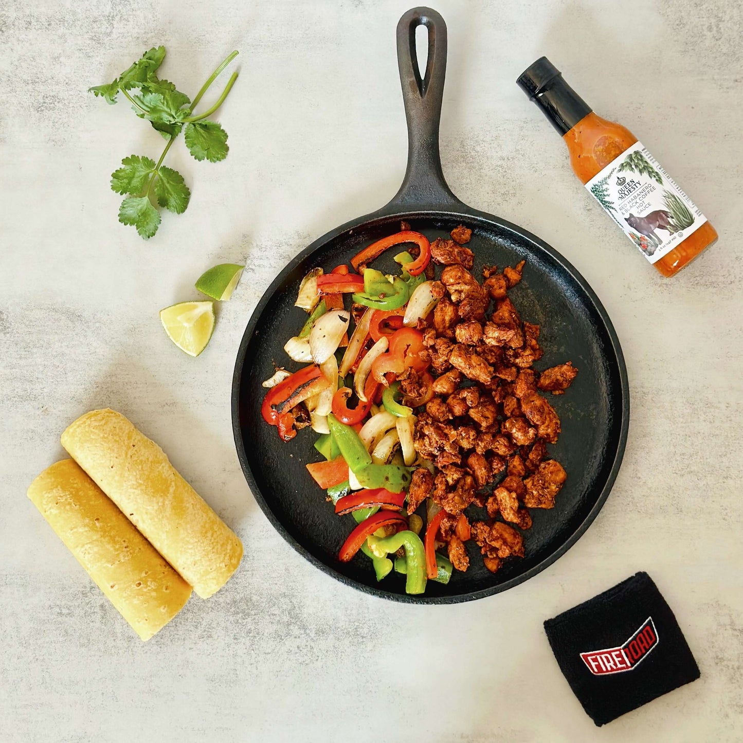 Chili-lime Chick’n Fajitas