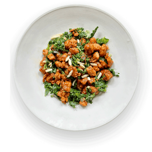 BBQ Chick’n + Garlic Kale
