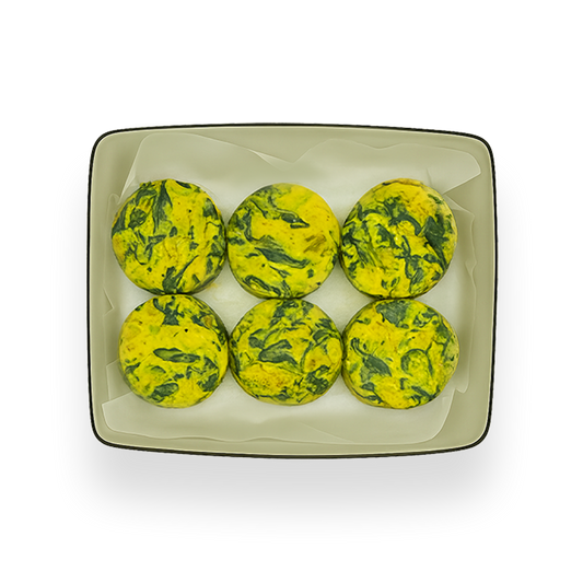 Spinach, 'Egg' + Caramelized Onion