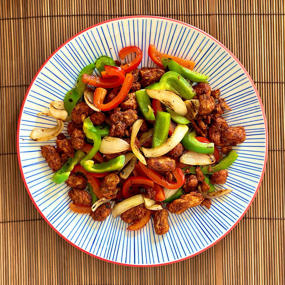 Chili-lime Chick’n Fajitas