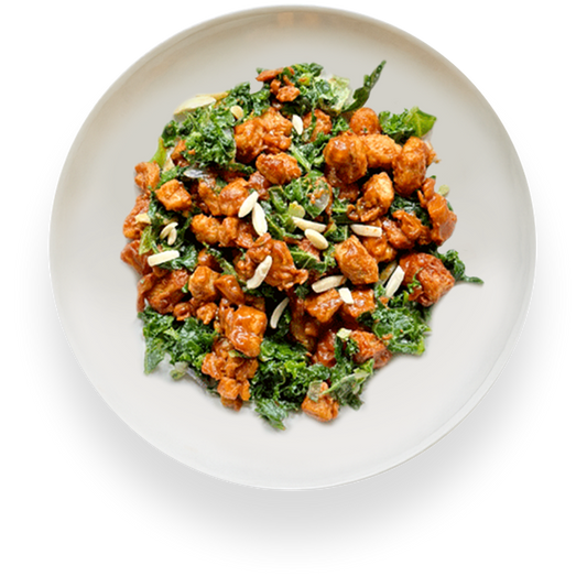 BBQ Chick’n + Garlic Kale