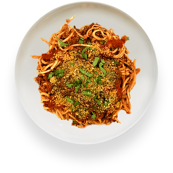 Walnut Mushroom Bolognese — low-carb, high-protein vegan meal