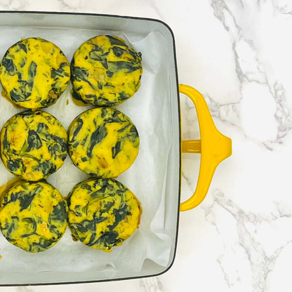 Spinach, 'Egg' + Caramelized Onion