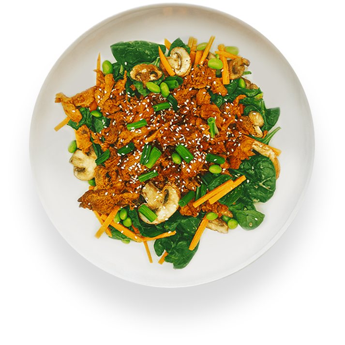 Korean Gochujang 'Beef' — high-protein plant-based meal