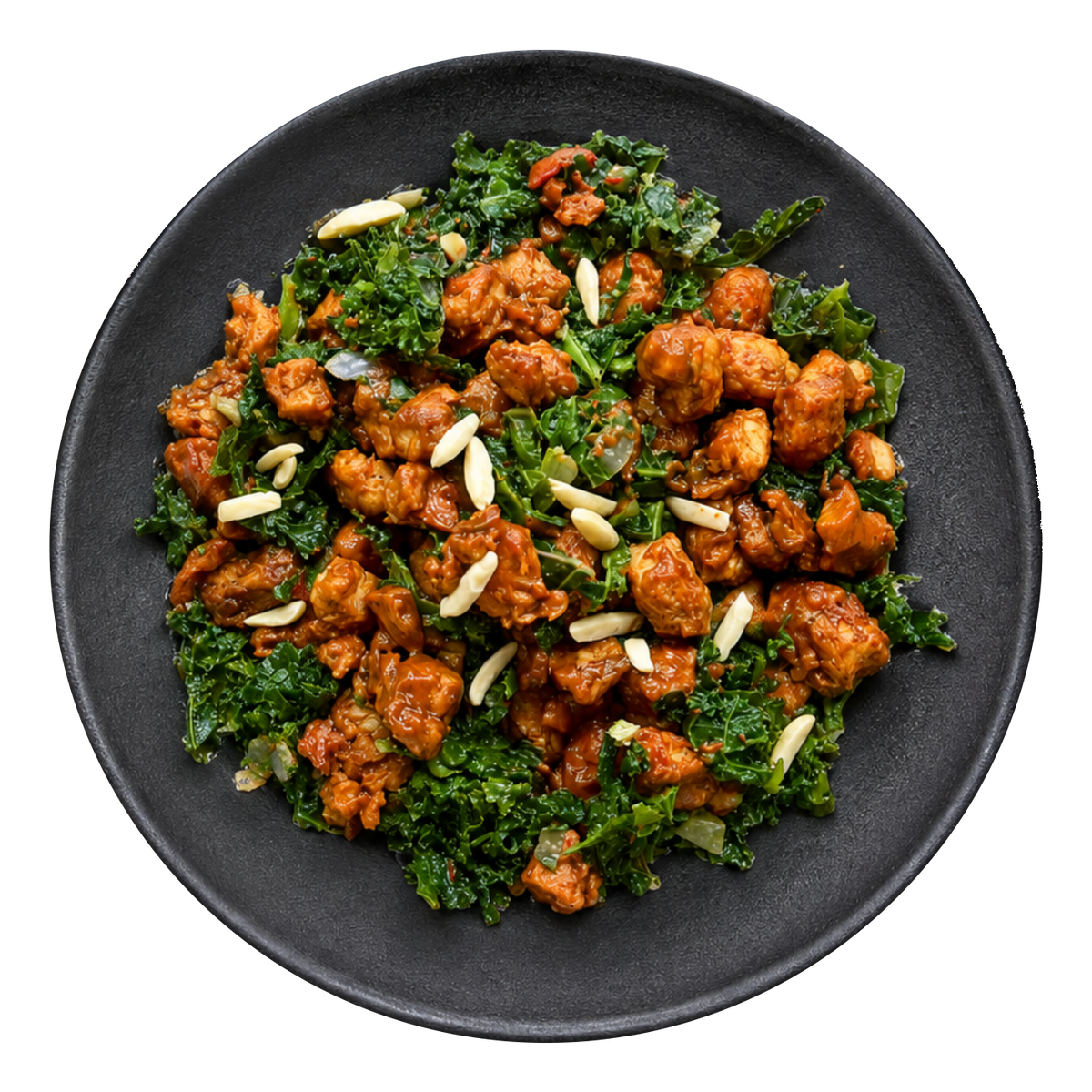 BBQ Chick’n + Garlic Kale