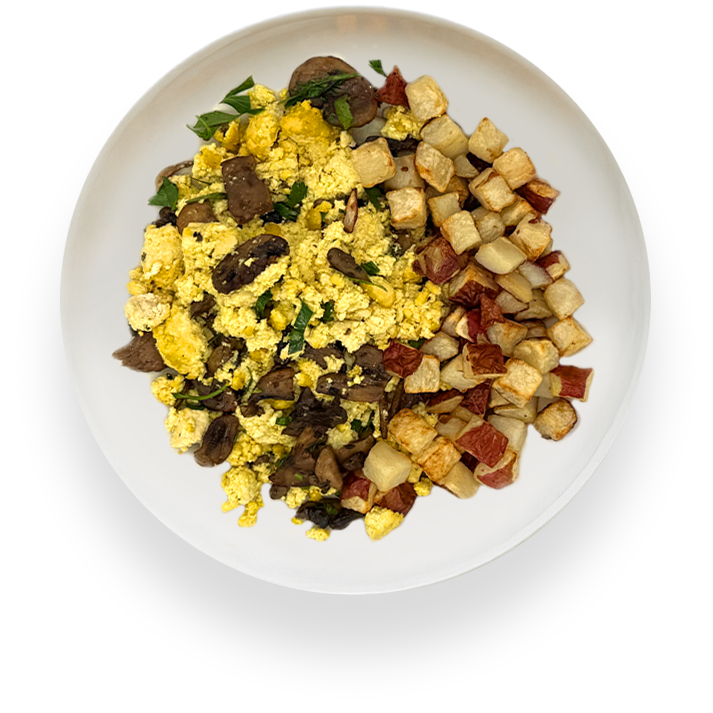 Herbed Mushroom Scramble & Roasted Potatoes
